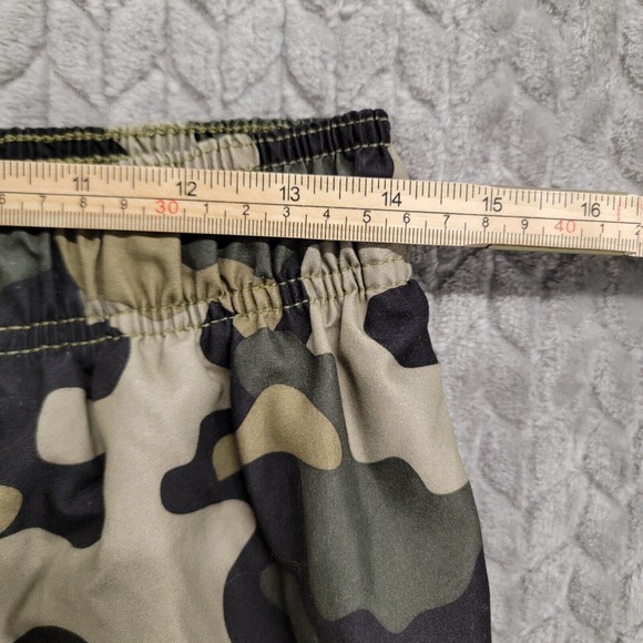 Kavu Cargo Shorts Swim Trunks Mens Size Med Elastic‎ Drawstring Camouflage Camo - Picture 4 of 8